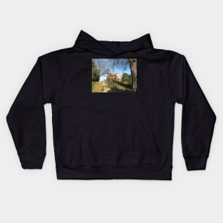 The reconstructed State House of 1676  Kids Hoodie